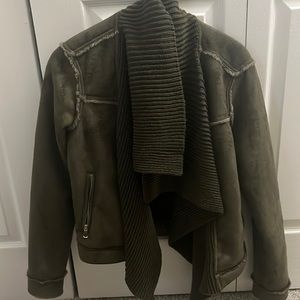 Ci Sono By Cavalini Brown Faux Fur Coat